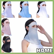 ALLGOODS Summer Sunscreen Mask, Anti-UV Ice Silk Bib Ice Silk Mask, Windproof Sunscreen Veil Face Gini Mask Sun Protection Women Neckline Mask Driving