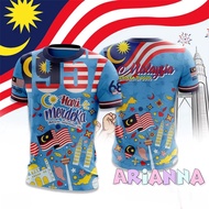 【Arianna】1957 Merdeka Clothes 2025 68Th Jersey Merdeka Clothes 68 Years Jersey Ethnic T-Shirt 2025 M