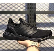 Ready Stock REAL BOOST Ad shoe Ultra Boost 20  UB6.0 Stretch Breathable Jogging Shoes All Black CONS