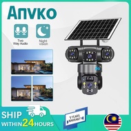 Anvko 8MP--12MP 6K V380 Pro 2 Lens--3 Lens CCTV Solar Outdoor WIFI 4G SIM Card CCTV Camera