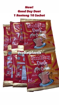 Good Day Duet 10 x 22 gr / Good Day Duet Renceng isi 10 Sachet / Good Day Duet Moca Caramel 10 Pcs /