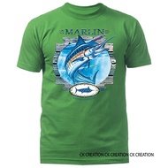 MARLIN SALT WATER Fishing Outdoor Sports Graphic T-shirt Tee