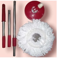 TONGKAT DAN KAIN PEL CADANGAN/ HANDLE + REFILL SPIN MOP/ REFILL TONGKAT HANDLE + KAIN SPIN MOP