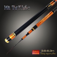 Cần câu đài nội địa trung Tư Mã Khắc 5H chuyên câu đơn đài chất liệu carbon cao cấp tặng kèm ngọn ph