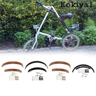 [Kokiya1] Folding Bike Mudguard Front &amp; Rear Fenders, Mud Guard, Lightweight Parts
