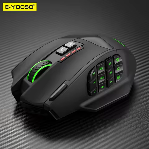 E-YOOSO X-33 RGB USB 2.4G Wireless Gaming Mouse 16000 DPI 16 Buttons Programmable Game Optical Mice 