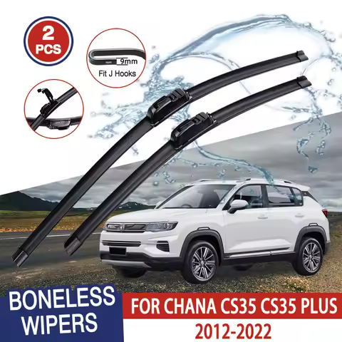 For ChanGan CHANA CS35 Plus 2012-2022 Car Wiper U-type Soft Rubber Boneless Wiper HD Quiet Durable A