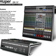 Mixer audio 12ch Huper QX12 original Huper Qx12 qx12 bluetooth