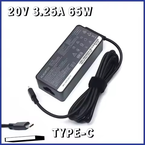 65W 20V 3.25A TypeC AC Adapter Laptop Charger For Lenovo ThinkPad X280 X380 X390 X395 L580 ADLX65YLC