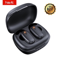 Havit TWS Bluetooth Earphone V5.0 Support for Linking Two Mobile Phones Headset Sport Earbuds With Chargeable Box