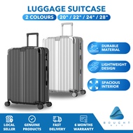 Luggage Suitcase 20in 22in 24in 28in Black Grey Durable Lightweight Scratch-Resistant Spacious Smoot