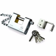 Yale 1800/80/117/1 80MM Keyed Armour Plated Padlock Silver