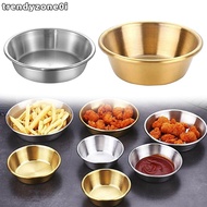 TRENDYZONE0I 1Pcs Sauce Plate, Bowl Appetizer Plates Sauce Dishes, Sushi Dipping 304 Stainless Steel