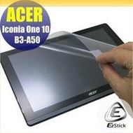 【Ezstick】ACER Iconia One 10 B3-A50 靜電式平板LCD液晶螢幕貼 (鏡面)