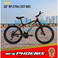 Sepeda Gunung MTB 26 / 27.5 dan 24 NEW Phoenix 3x7 speed NP2706