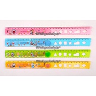 (1 Piece) 30 cm Character Folding Ruler / Character Folding Ruler / 30 cm Character Ruler