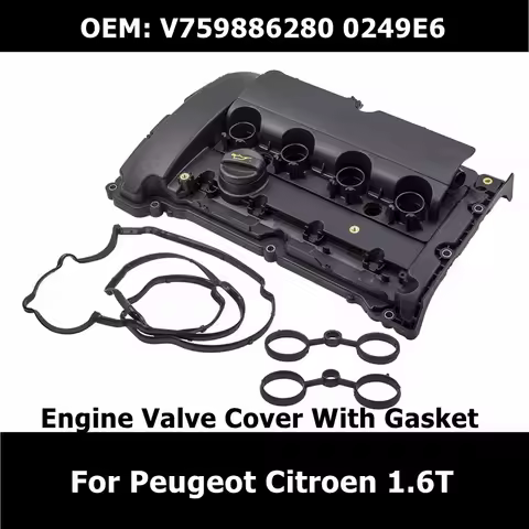 V759886280 Car Accessories Engine Valve Cover WIth Gasket 0249E6 For Peugeot 207 208 308 508 3008 50