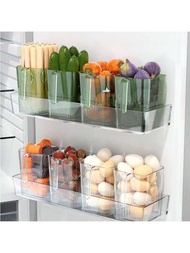 廚房食物蔬菜冷藏盒：適用於餃子、水果、雞蛋等,可用於冷藏和冷凍。奢華的淺綠色。