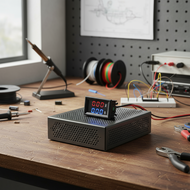 LED Dual Display Voltage Current Meter, 0-100V 10A Digital Gauge 0.28 Red Blue Display