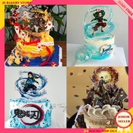 【JS Bakery Store】Genshin impact Kimetsu Anime Acrylic Cake Stand Decoration 原神 鬼灭之刃动漫 动漫亚克力插牌 桌面摆件