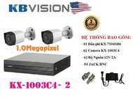 [HCM]TRỌN BỘ 2 CAMERA KBVISION KX-1003C4