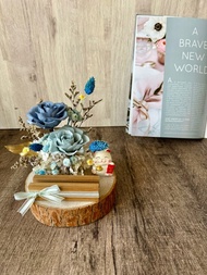 招財貓永生花名片座 開幕送禮/升遷祝賀