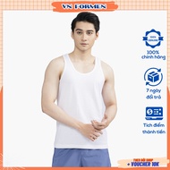 Áo thun ba lỗ nam Aristino chính hãng trắng trơn chất liệu 100% cotton mềm mịn thoáng mát thấm hút m