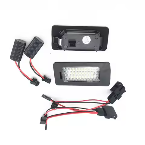 2Pcs For Audi A1 A3 / A4 S4 B8/ A5 S5 8T / A6 C7/4G / Q3 8U / Q5 8R / TT 8J White 12v LED License Pl