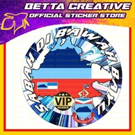 Lorry Sticker BIG - Car Sticker - Team Negeri Sabah Stiker Lori [ Betta Creative ]