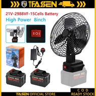 Kipas Angin 8 Inch 4 Blade Wireless Makita Fan 3988VF/2988VF/1688VF/588VF Battery Operated Desktop O