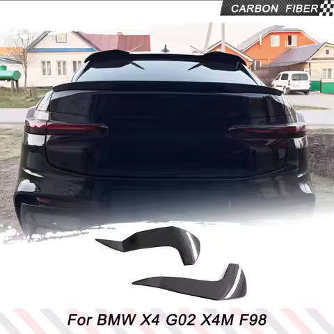 Carbon Fiber Roof Rood Spoiler Canards for BMW X4 X4M G02 F98 2018-2023 Sport Utility Roof Top Wing 