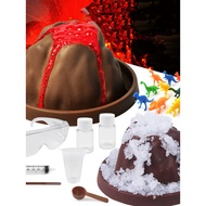 DIY science experiment set of volcanic eruption, volcanic eruption toy snow