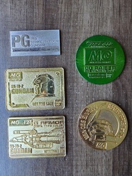 高達 MG PG 金屬紀念幣/卡