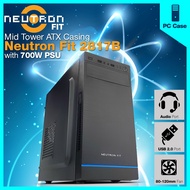 Desktop PC Case with 700 Watts PSU - Neutron Fit 2817