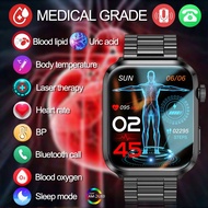 Laser Therapy Smart Watch Blood Sugar Watch Smart Bluetooth Call Uric Acid Blood Lipid Blood Pressure Monitor Health Smartwatch
