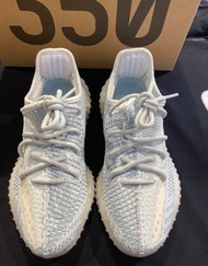 新店特惠adidas originals Yeezy Boost 350 V2冰藍"cloud white"網布Cloud White 低幫休閒鞋 男女同款