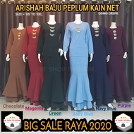 Baju Mini Kurung kain Peplum Net 01 Fashion RAYA 2020
