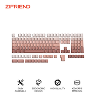 ZIFRIEND 131-134 Keys Gradient PBT Keycaps Top or Side Engraved for Gaming Mechanical Keyboard