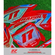 Klx BF DECAL HOLOGRAM MATERIAL/ KLX BF / KLX 150 DECAL STICKER / CUSTOM KLX DECAL FREE DESIGN-01D