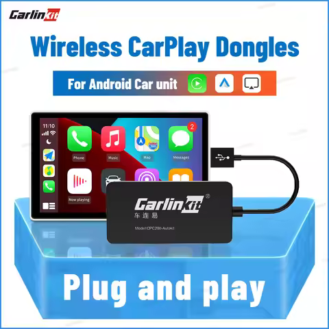 CarlinKit Wireless CarPlay Dongle Android Auto for Android Car Radio AirPlay Music Mirror Screen Nee