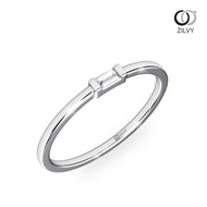 Zilvy Minimal Ring Luksamee - แหวนวงหญิงเพชรแท้ เพชรน้ำร้อย 0.05 กะรัต (GR795)
