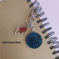 BTS Acrylic Metal Keychain Bag Pendant Mobile Phone Ornament Small Hanging Decoration Field Day D-DA