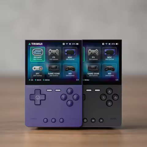 TRIMUI BRICK Handheld Game Console 3.2'' IPS Screen A133P Linux System Trimui UI Metal Back Panel Ke