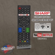 SHARP LCD/LED SMART TV REMOTE CONTROL GB234WJSA / GB275WJSA / GB254WJSA