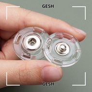 GESH 10Pcs Snap Button, Invisible Transparent Fastener,  DIY Acrylic Round Snap Fastener