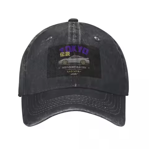 Eclipse 2G DSM Red Baseball Caps Fashion Washed Denim Hats Outdoor Adjustable Casquette Sports Baseb