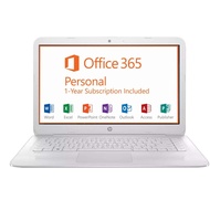 HP 14-inch Full HD Stream Laptop PC (Intel Celeron N3060, 4GB RAM, 64GB eMMC, White) with Office 365