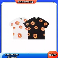 Denim Tears Kapok Puff Print Shorts Men Woman Summer Loose Casual Stretch Drawstring Breeches Street