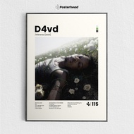 D4vd Poster - Withered - Frameblock Wall Decoration - Posterhead