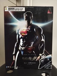 罕有 SQUARE ENIX Playarts Play Arts Kai 改 DC Comics Man Of Steel Superman 超人 black version 黑衣版